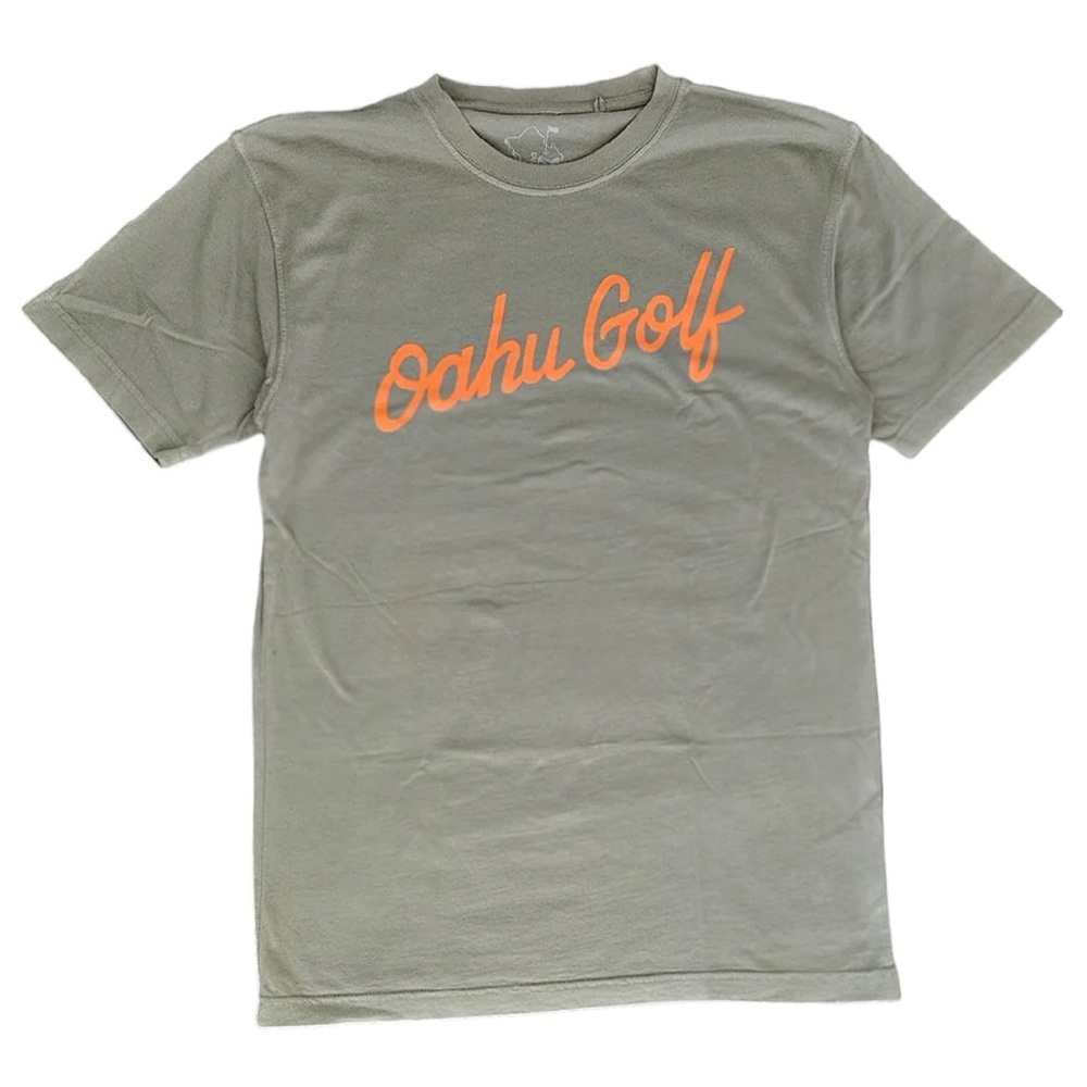 Oahu Golf olive shirt OGA Men's large new